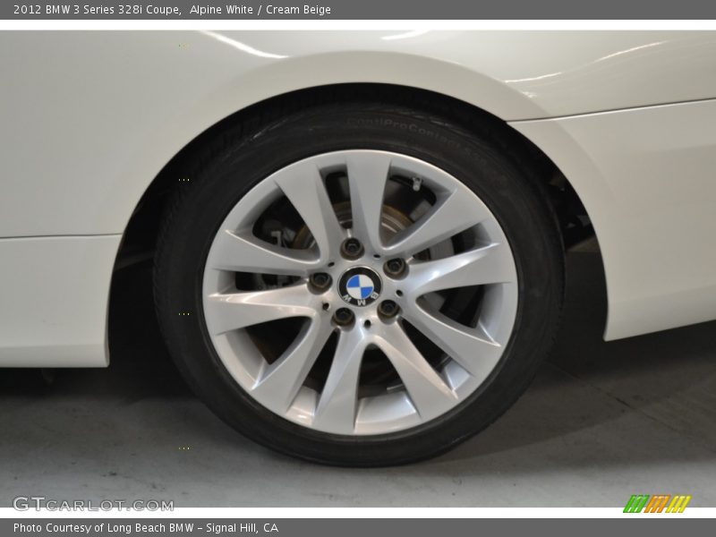 Alpine White / Cream Beige 2012 BMW 3 Series 328i Coupe