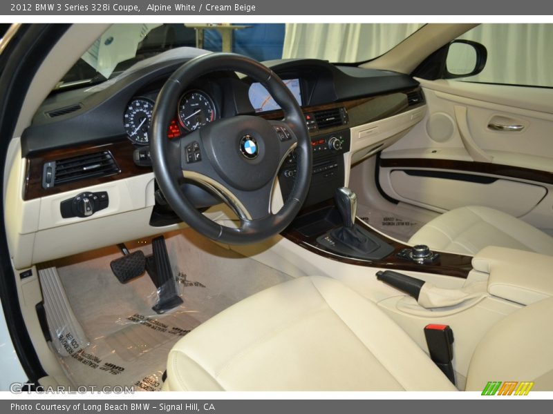 Alpine White / Cream Beige 2012 BMW 3 Series 328i Coupe
