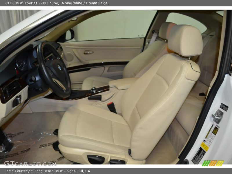 Alpine White / Cream Beige 2012 BMW 3 Series 328i Coupe