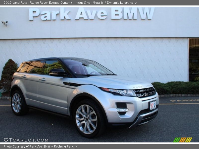 Indus Silver Metallic / Dynamic Lunar/Ivory 2012 Land Rover Range Rover Evoque Dynamic