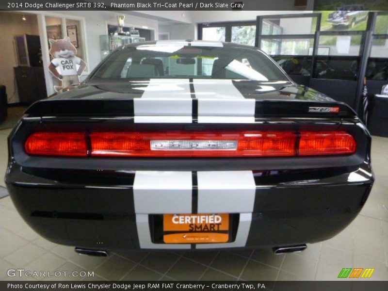 Phantom Black Tri-Coat Pearl / Dark Slate Gray 2014 Dodge Challenger SRT8 392
