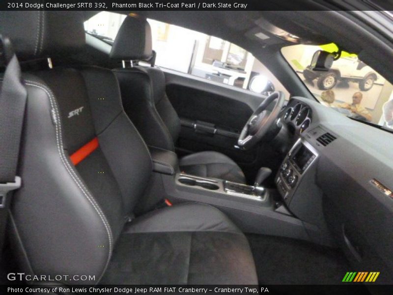 Phantom Black Tri-Coat Pearl / Dark Slate Gray 2014 Dodge Challenger SRT8 392