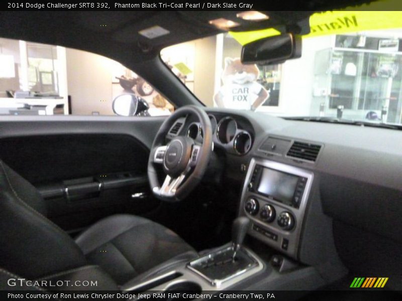 Phantom Black Tri-Coat Pearl / Dark Slate Gray 2014 Dodge Challenger SRT8 392