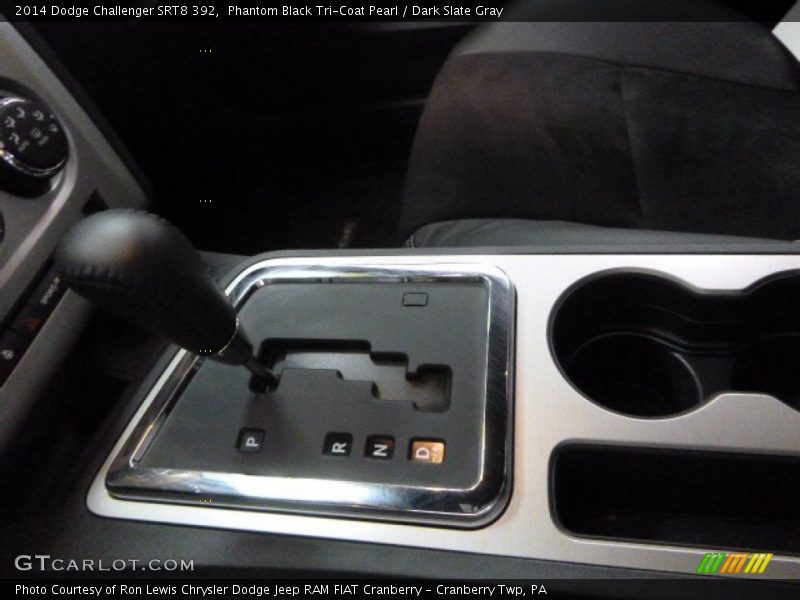 Phantom Black Tri-Coat Pearl / Dark Slate Gray 2014 Dodge Challenger SRT8 392