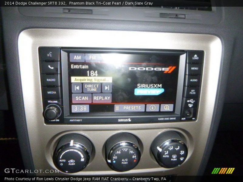 Phantom Black Tri-Coat Pearl / Dark Slate Gray 2014 Dodge Challenger SRT8 392