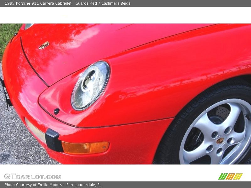 Guards Red / Cashmere Beige 1995 Porsche 911 Carrera Cabriolet
