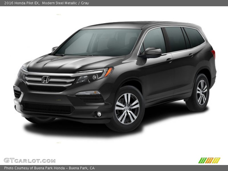 Modern Steel Metallic / Gray 2016 Honda Pilot EX
