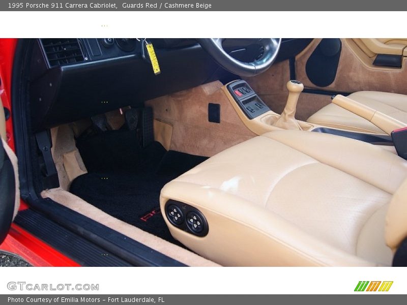 Guards Red / Cashmere Beige 1995 Porsche 911 Carrera Cabriolet