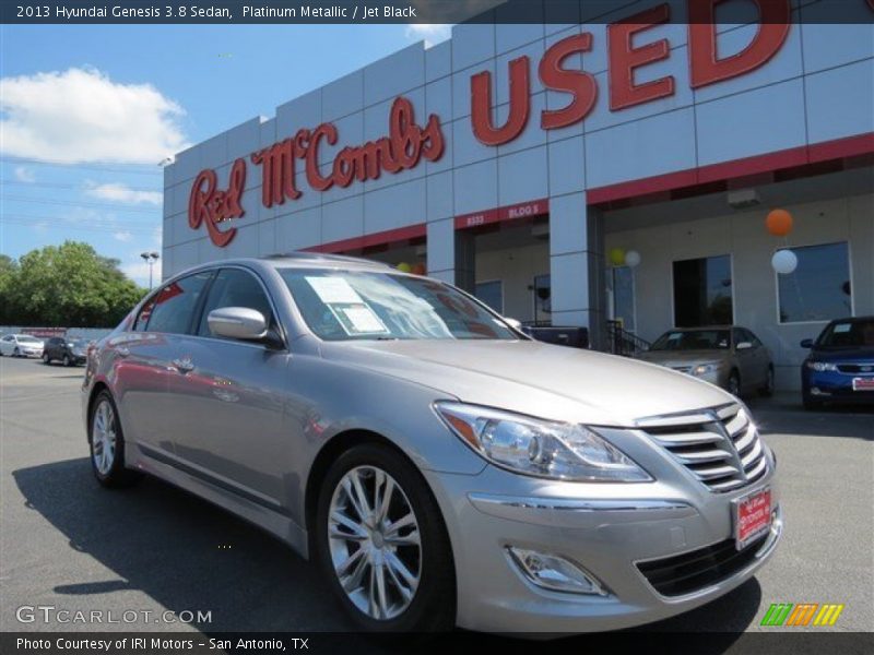 Platinum Metallic / Jet Black 2013 Hyundai Genesis 3.8 Sedan