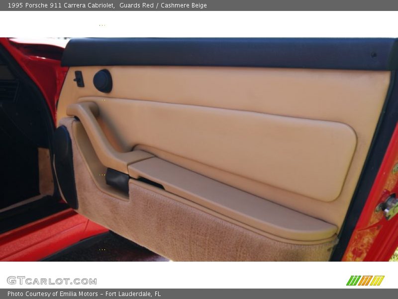 Guards Red / Cashmere Beige 1995 Porsche 911 Carrera Cabriolet
