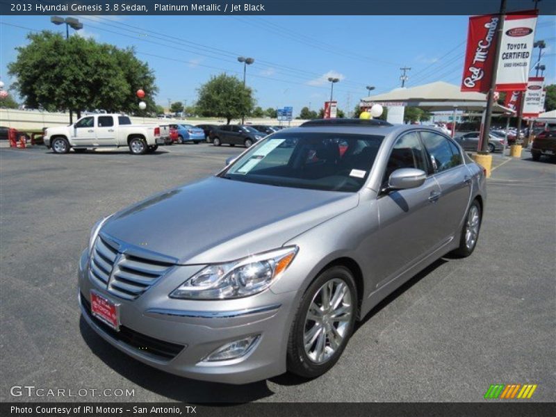 Platinum Metallic / Jet Black 2013 Hyundai Genesis 3.8 Sedan