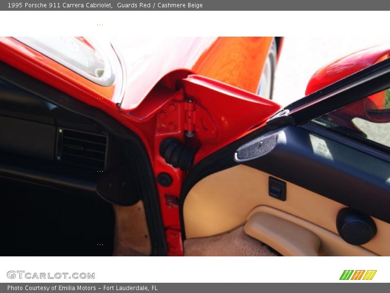 Guards Red / Cashmere Beige 1995 Porsche 911 Carrera Cabriolet