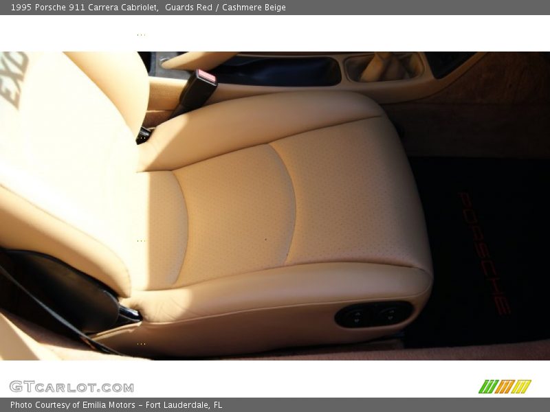 Guards Red / Cashmere Beige 1995 Porsche 911 Carrera Cabriolet