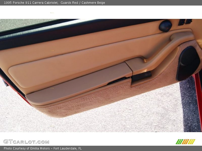 Guards Red / Cashmere Beige 1995 Porsche 911 Carrera Cabriolet