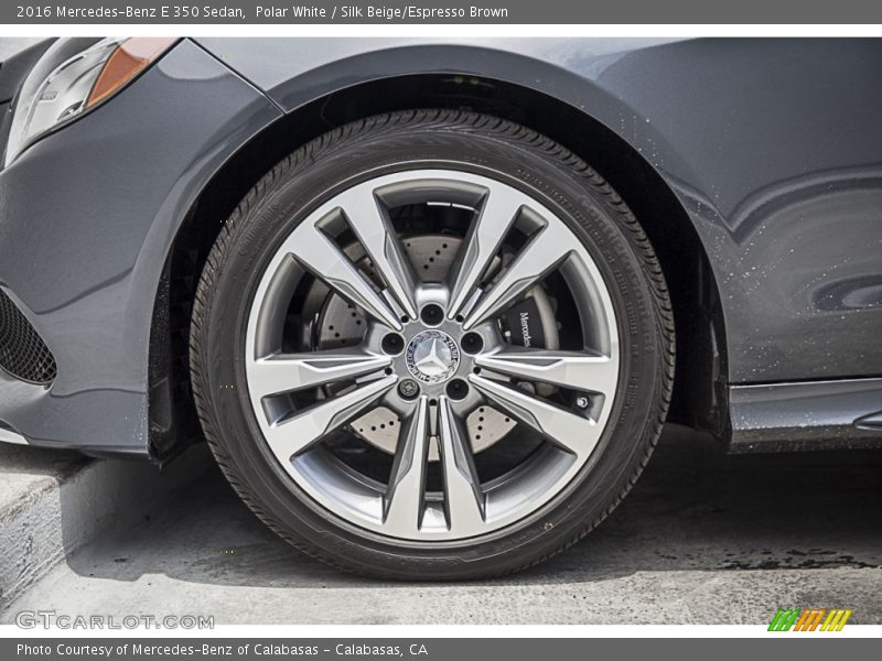 Polar White / Silk Beige/Espresso Brown 2016 Mercedes-Benz E 350 Sedan