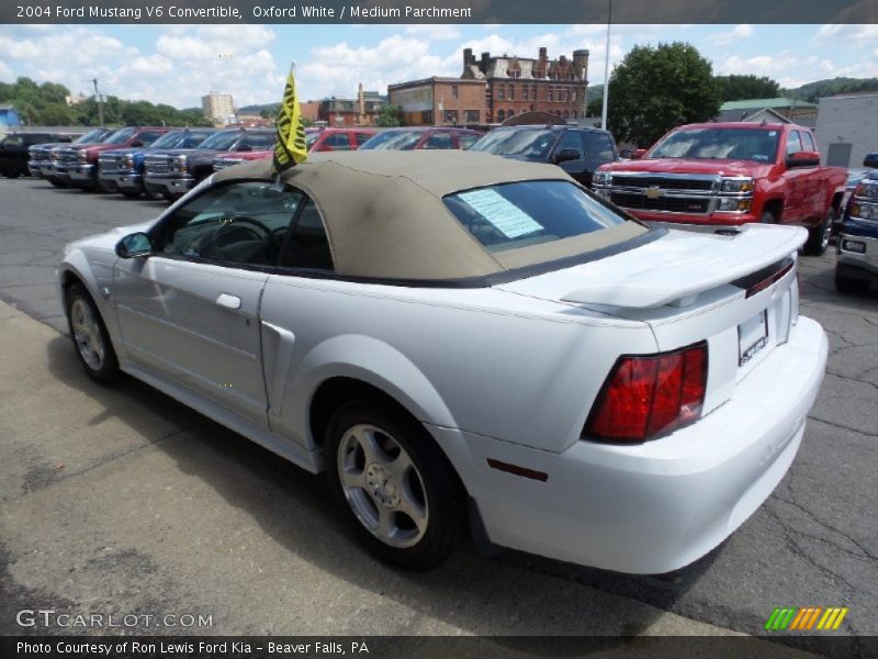 Oxford White / Medium Parchment 2004 Ford Mustang V6 Convertible