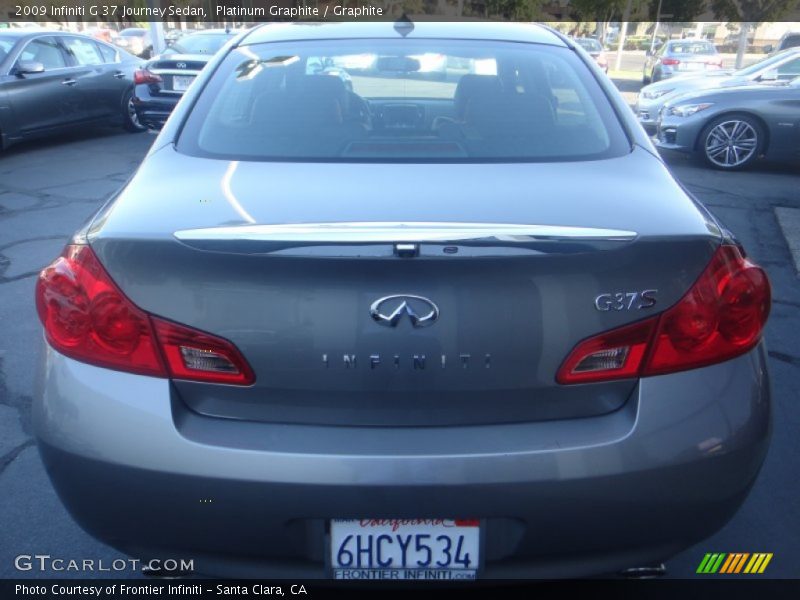 Platinum Graphite / Graphite 2009 Infiniti G 37 Journey Sedan