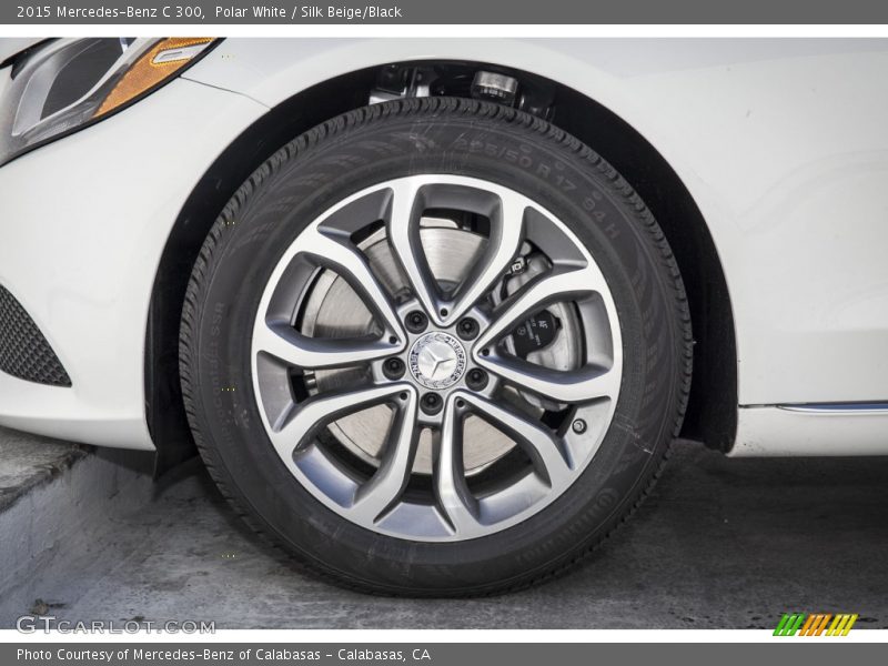 Polar White / Silk Beige/Black 2015 Mercedes-Benz C 300