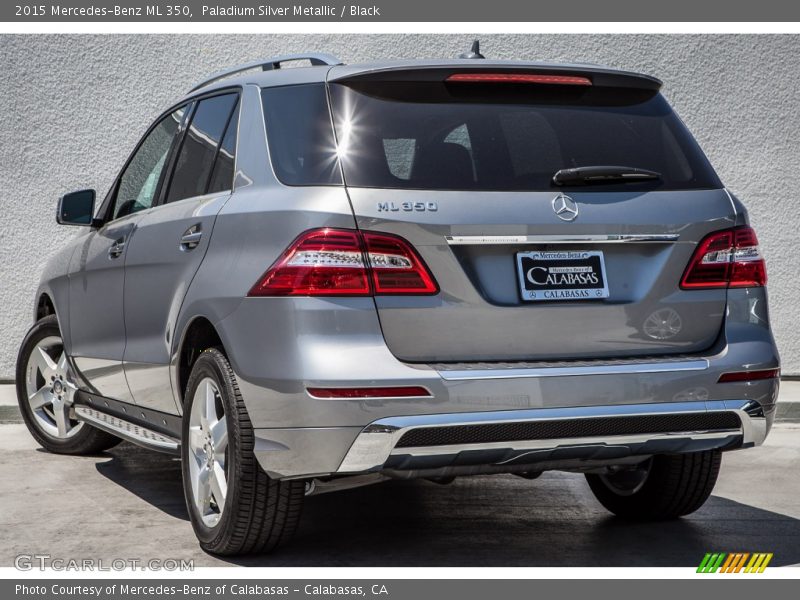 Paladium Silver Metallic / Black 2015 Mercedes-Benz ML 350