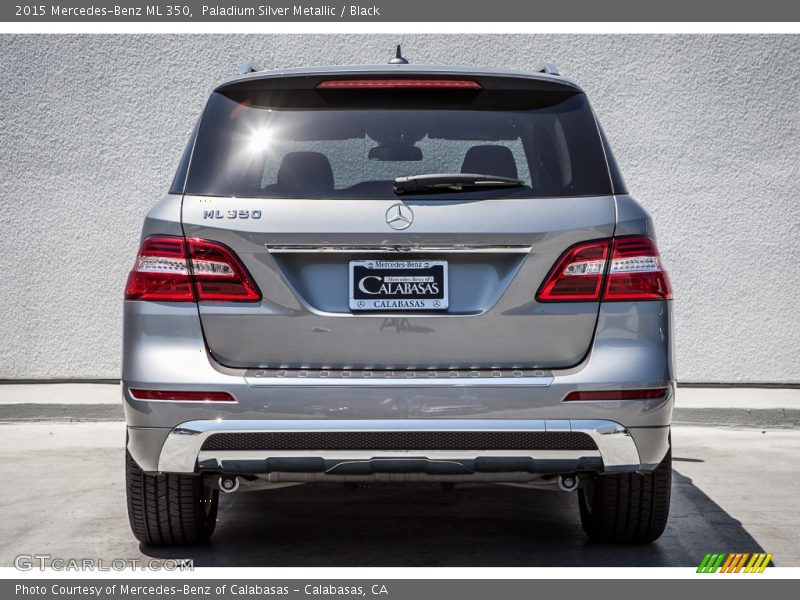 Paladium Silver Metallic / Black 2015 Mercedes-Benz ML 350