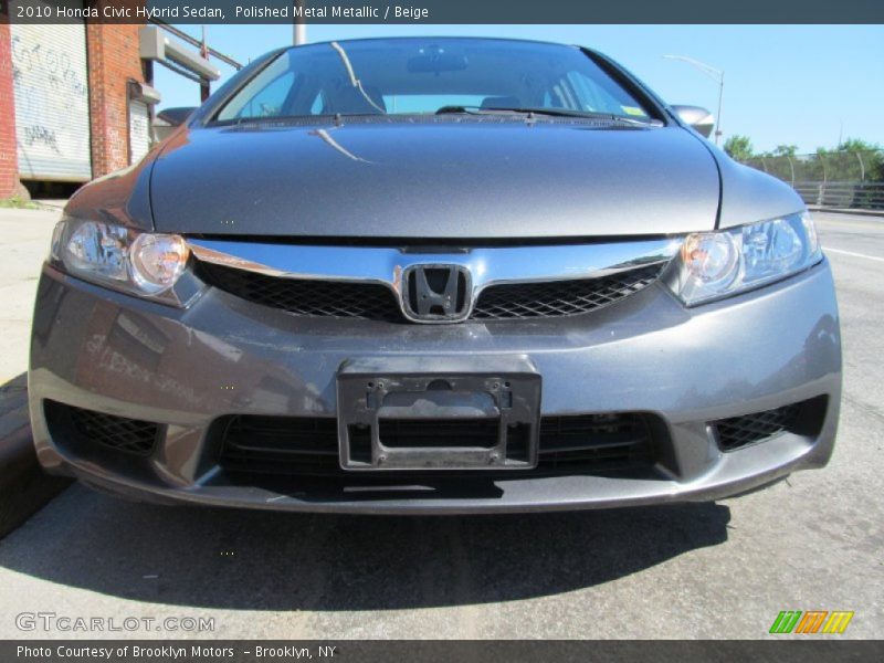 Polished Metal Metallic / Beige 2010 Honda Civic Hybrid Sedan