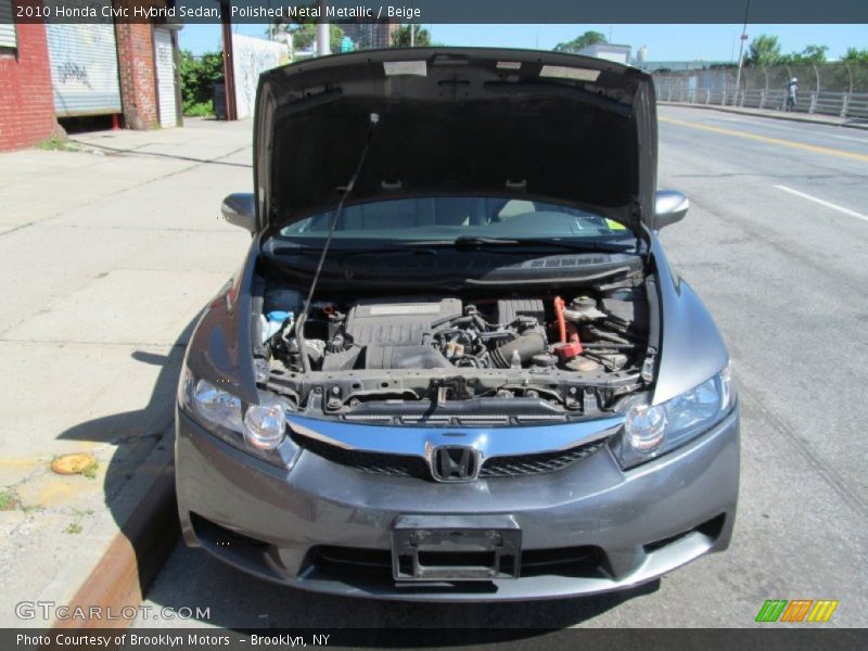 Polished Metal Metallic / Beige 2010 Honda Civic Hybrid Sedan