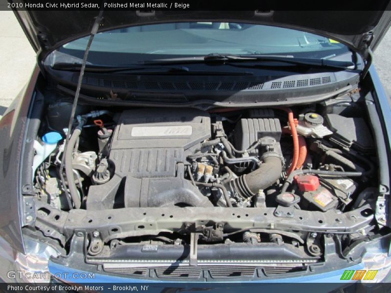 Polished Metal Metallic / Beige 2010 Honda Civic Hybrid Sedan