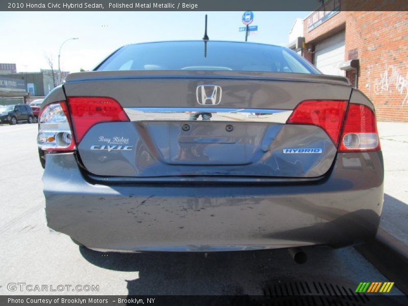 Polished Metal Metallic / Beige 2010 Honda Civic Hybrid Sedan