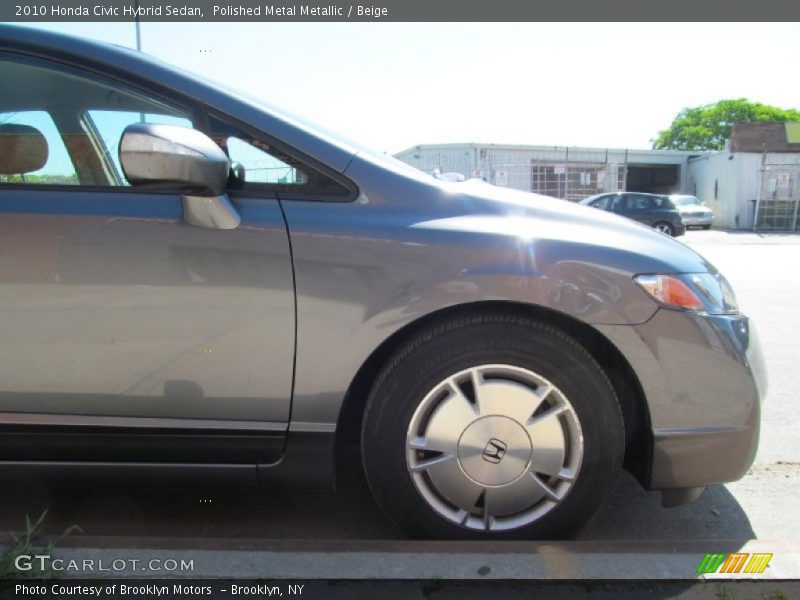 Polished Metal Metallic / Beige 2010 Honda Civic Hybrid Sedan