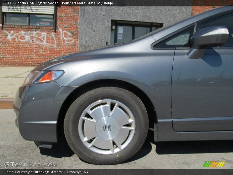 Polished Metal Metallic / Beige 2010 Honda Civic Hybrid Sedan