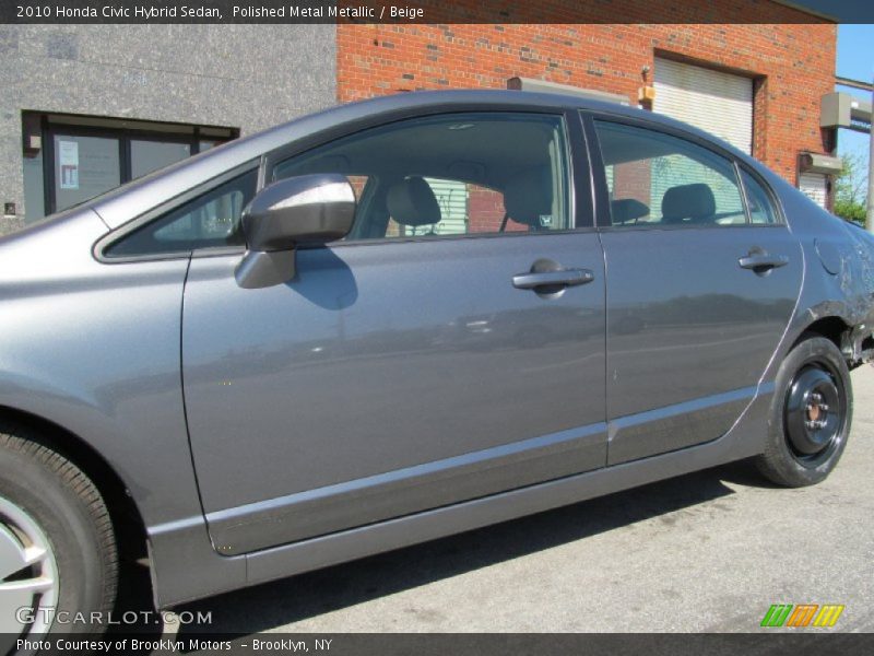 Polished Metal Metallic / Beige 2010 Honda Civic Hybrid Sedan
