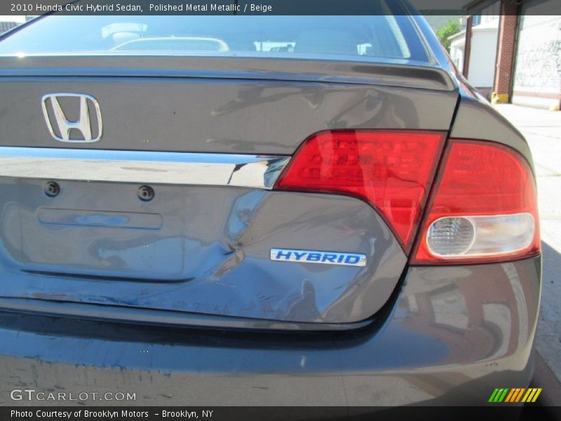 Polished Metal Metallic / Beige 2010 Honda Civic Hybrid Sedan