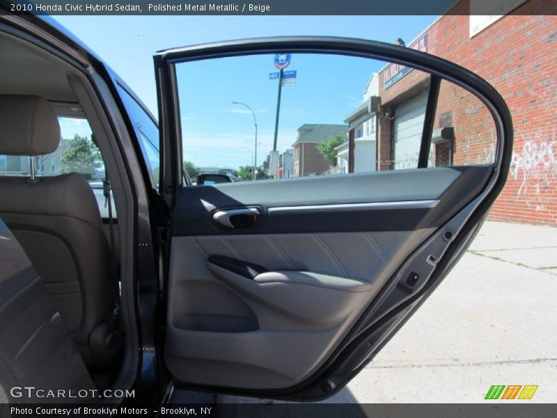Polished Metal Metallic / Beige 2010 Honda Civic Hybrid Sedan