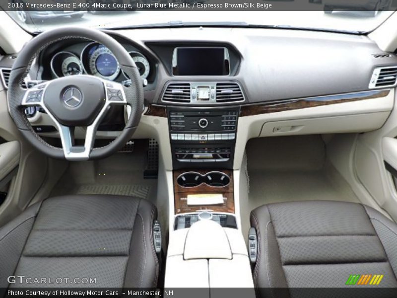 Dashboard of 2016 E 400 4Matic Coupe