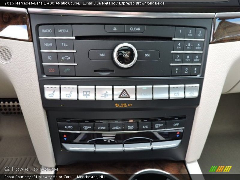 Controls of 2016 E 400 4Matic Coupe