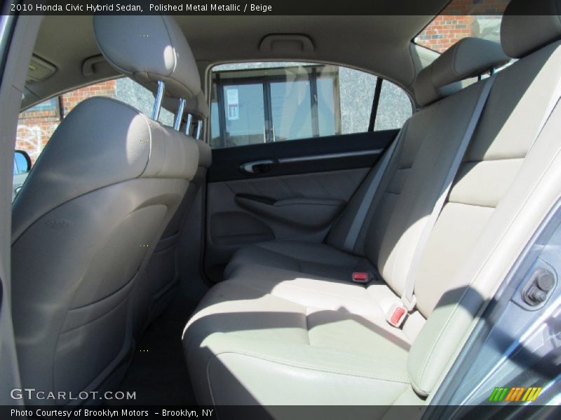 Polished Metal Metallic / Beige 2010 Honda Civic Hybrid Sedan