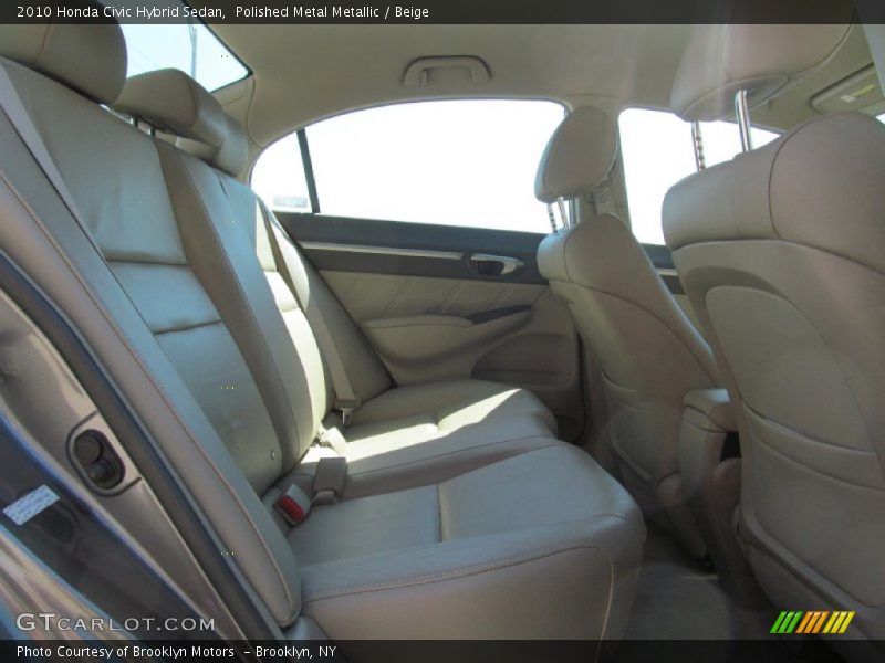 Polished Metal Metallic / Beige 2010 Honda Civic Hybrid Sedan