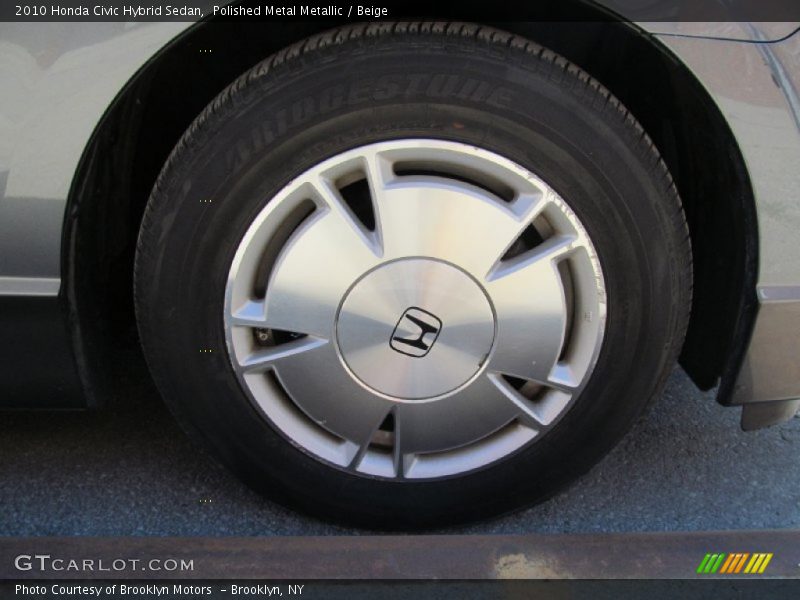 Polished Metal Metallic / Beige 2010 Honda Civic Hybrid Sedan