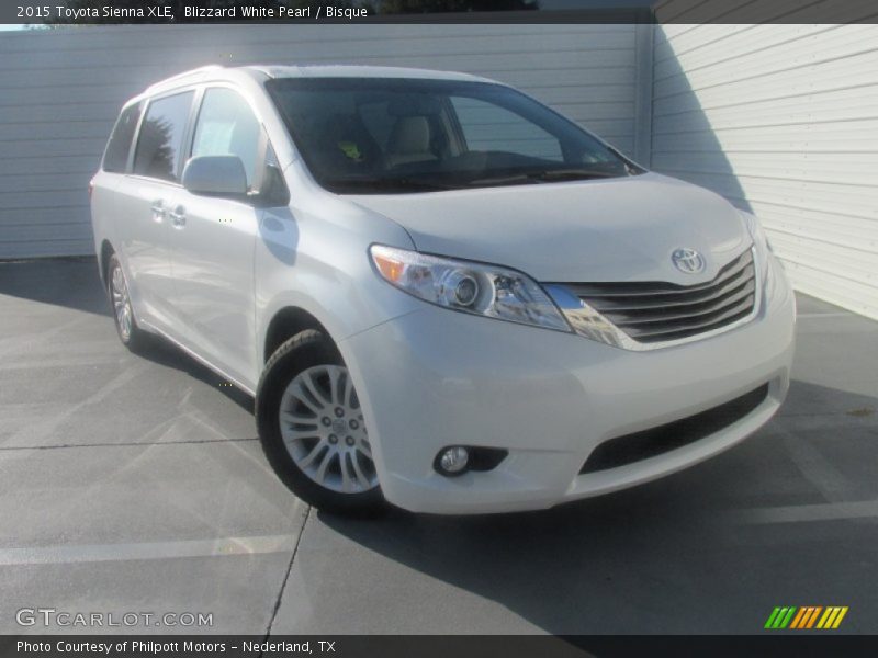 Blizzard White Pearl / Bisque 2015 Toyota Sienna XLE