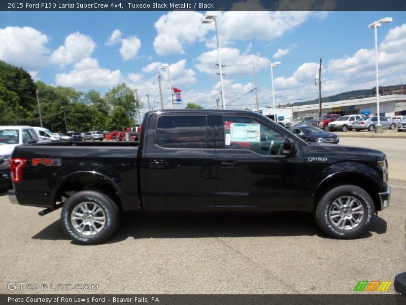 Tuxedo Black Metallic / Black 2015 Ford F150 Lariat SuperCrew 4x4