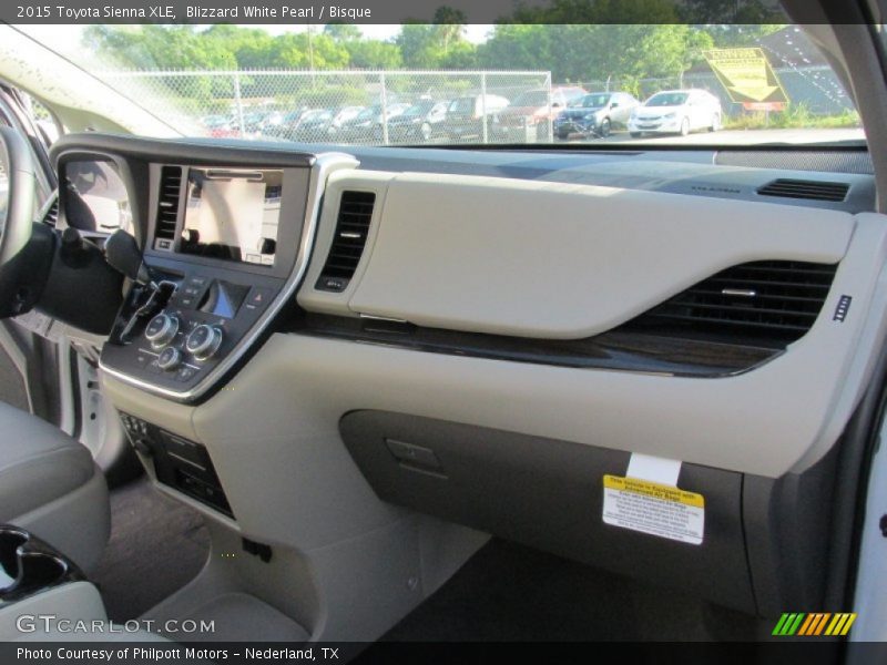 Blizzard White Pearl / Bisque 2015 Toyota Sienna XLE