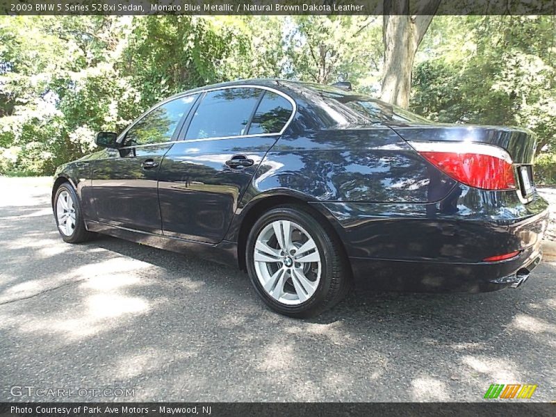 Monaco Blue Metallic / Natural Brown Dakota Leather 2009 BMW 5 Series 528xi Sedan