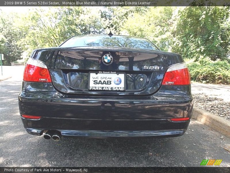 Monaco Blue Metallic / Natural Brown Dakota Leather 2009 BMW 5 Series 528xi Sedan