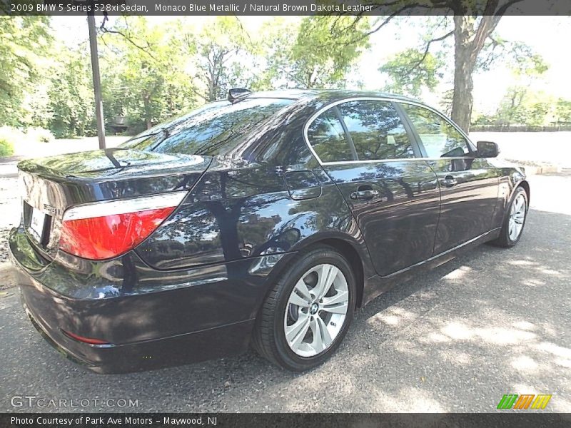 Monaco Blue Metallic / Natural Brown Dakota Leather 2009 BMW 5 Series 528xi Sedan