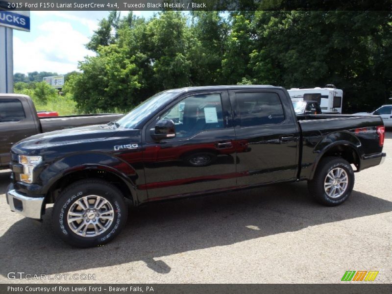 Tuxedo Black Metallic / Black 2015 Ford F150 Lariat SuperCrew 4x4