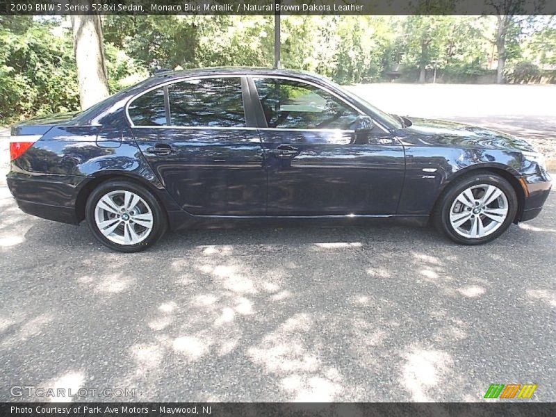 Monaco Blue Metallic / Natural Brown Dakota Leather 2009 BMW 5 Series 528xi Sedan