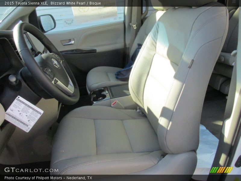 Blizzard White Pearl / Bisque 2015 Toyota Sienna XLE