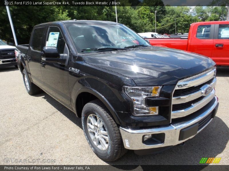 Tuxedo Black Metallic / Black 2015 Ford F150 Lariat SuperCrew 4x4