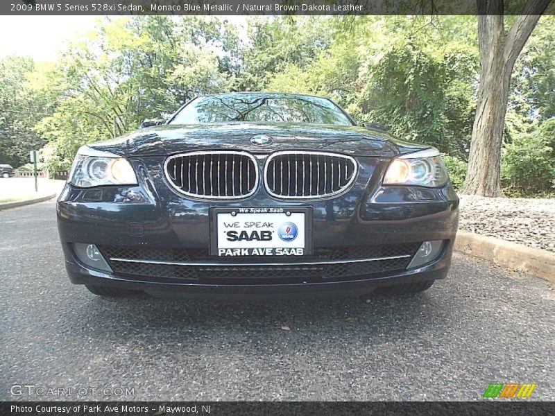 Monaco Blue Metallic / Natural Brown Dakota Leather 2009 BMW 5 Series 528xi Sedan