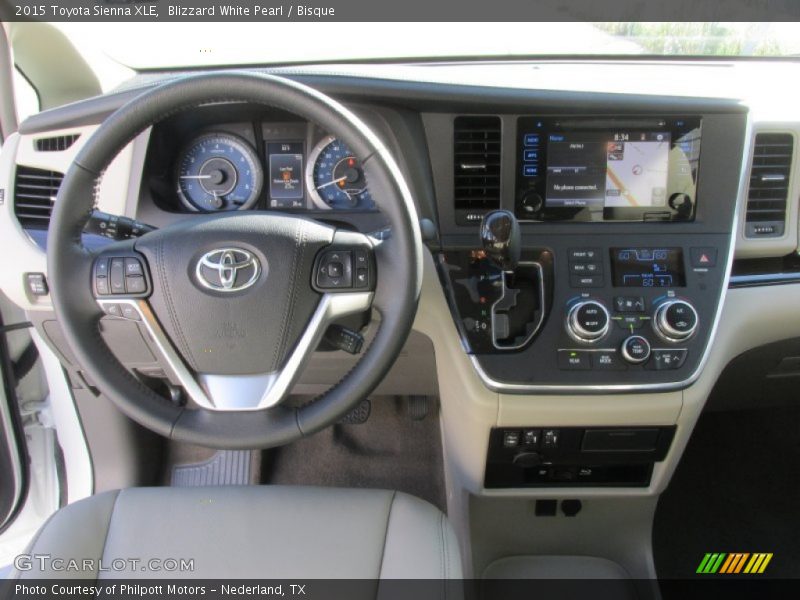Blizzard White Pearl / Bisque 2015 Toyota Sienna XLE